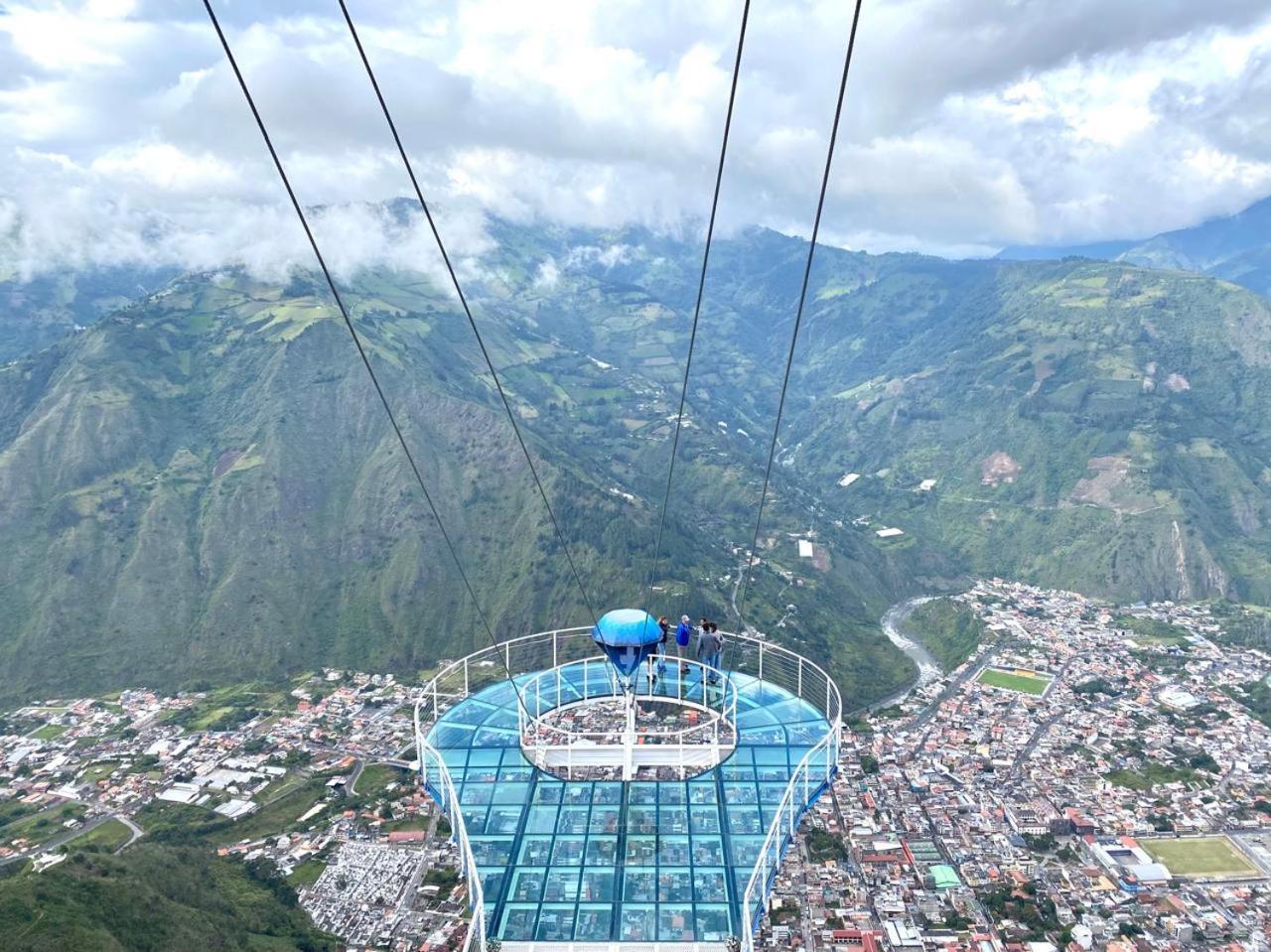 Mountain Chalet - Tungurahua Hot Springs/Aguas Termales Baños Eksteriør bilde